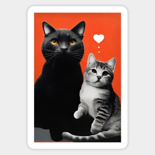 lovers cats Sticker